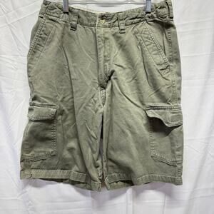 Men's Outback Rider Army Green Cargo Shorts Size 30 Outdoor Hiking Practical